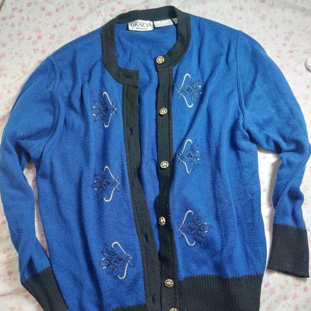 Women's Cardigan - Black/Blue - 18 on Productcaster.