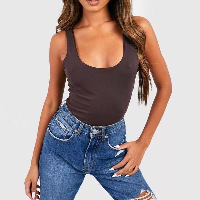 Boohoo Women's Bodysuit - Brown - 6 on Productcaster.