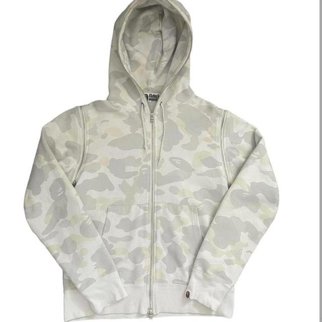 BAPE Men's Hoodie - White/Cream - S on Productcaster.