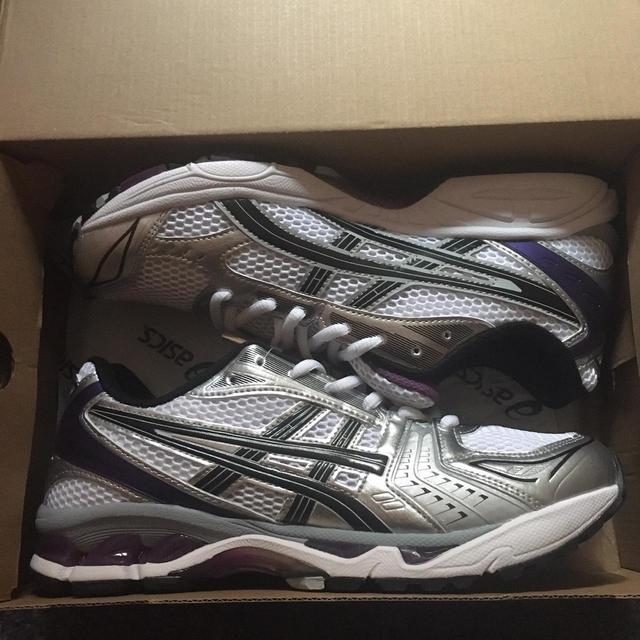 ASICS Men's Trainers - Silver/Purple - UK 10.5 on Productcaster.