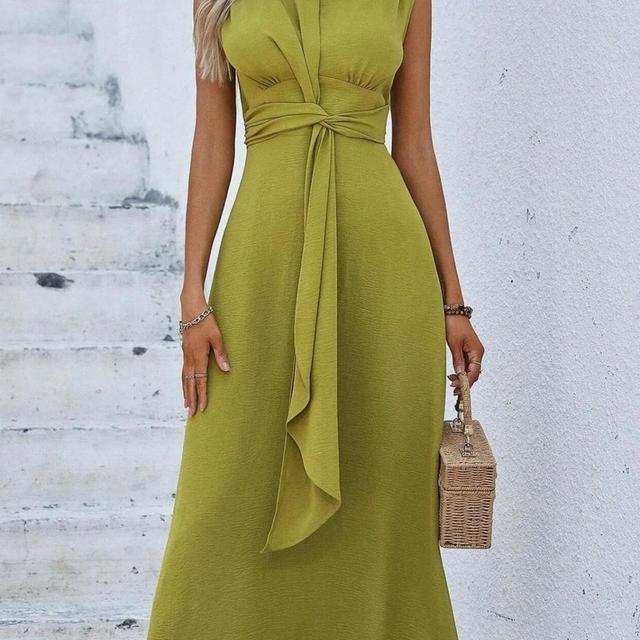 Custom Women's Fishtail Dress - Khaki - 14 on Productcaster.