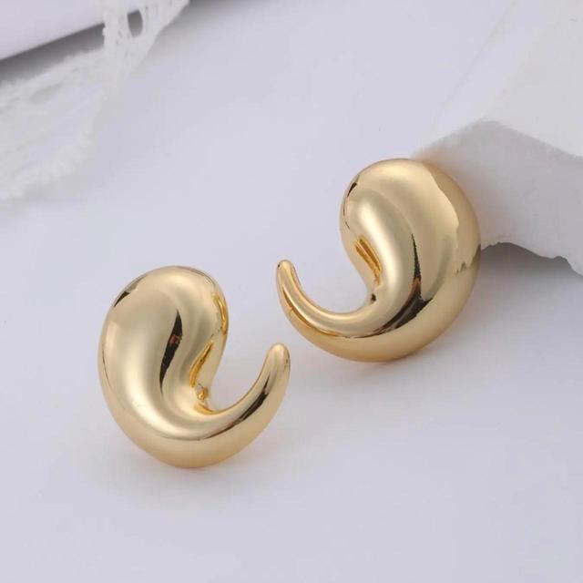 Designer Women's Earrings - Gold on Productcaster.