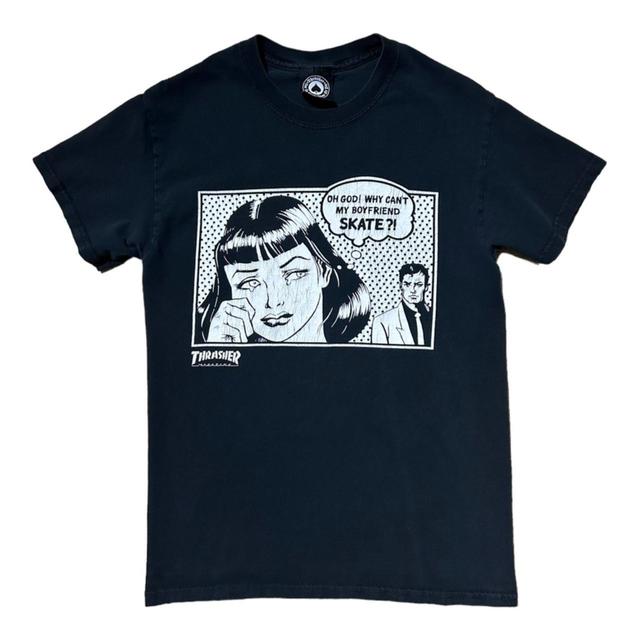 Thrasher Men's T-shirt - Black - S on Productcaster.