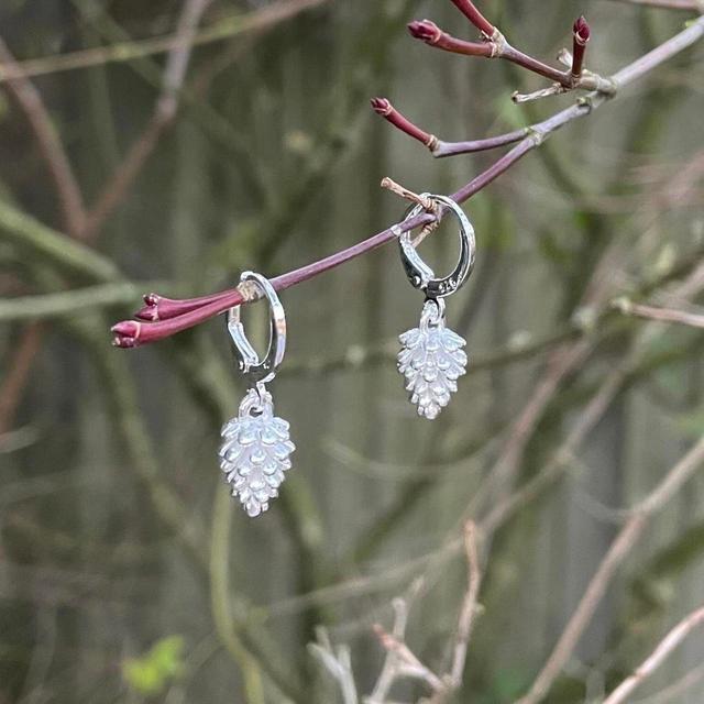 Custom Women's Earrings - Silver on Productcaster.