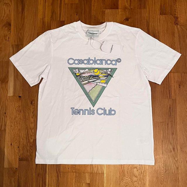 Casablanca Men's T-shirt - White - S on Productcaster.