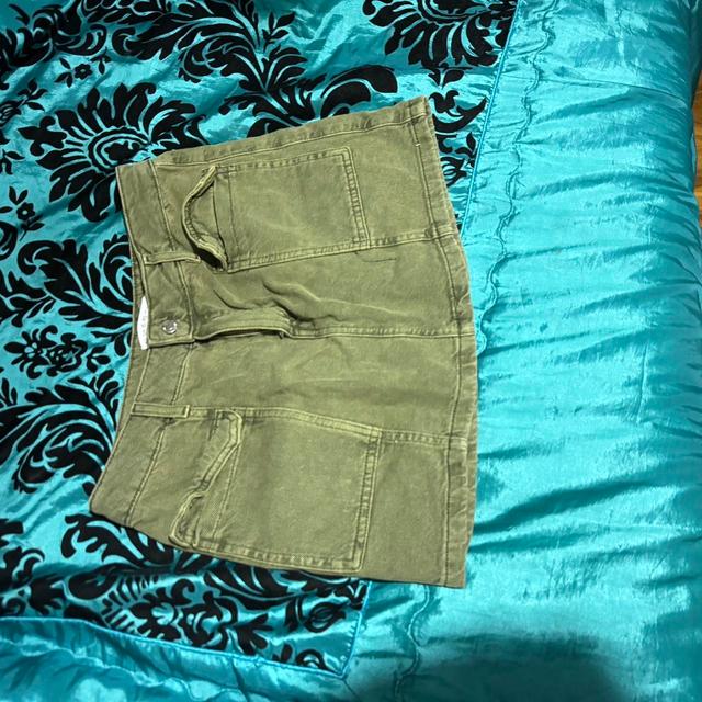 Primark Women's Skirt - Khaki - UK 10 on Productcaster.