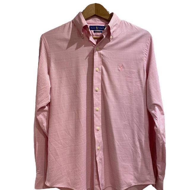 Ralph Lauren Men's Shirt - Pink - S on Productcaster.