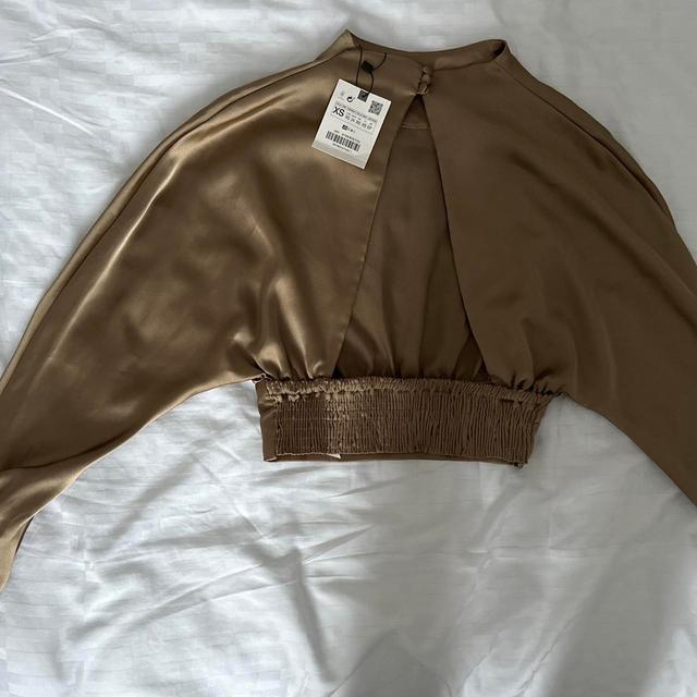 Zara Women's Crop top - Brown - 6 on Productcaster.