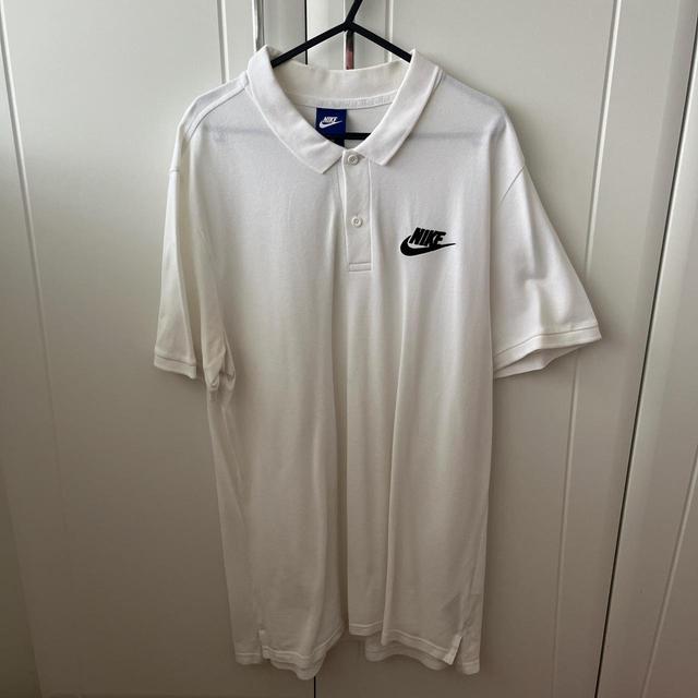 Nike Men's Polo shirt - White - L on Productcaster.