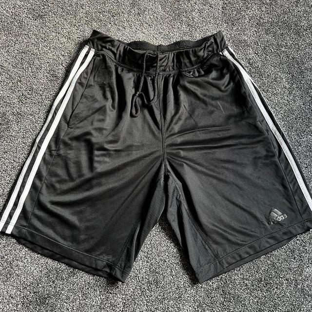 Adidas Men's Shorts - Black/White - M on Productcaster.