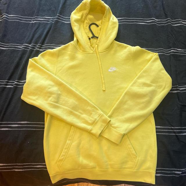 Nike Men's Hoodie - Yellow - S on Productcaster.