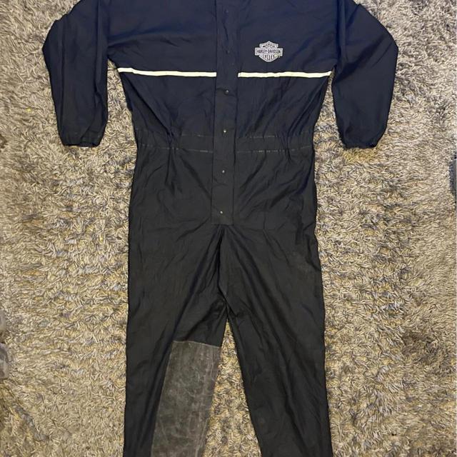 Harley Davidson Men's Polyester Jumpsuit - Black/Grey - L on Productcaster.