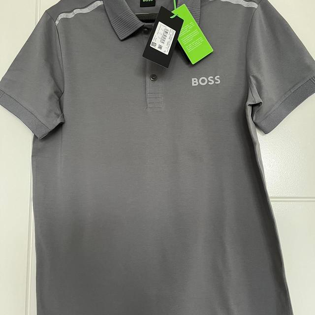 Hugo Boss Men's Polo shirt - Grey - M on Productcaster.