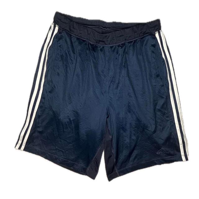 Adidas Men's Shorts - Navy/White - L on Productcaster.