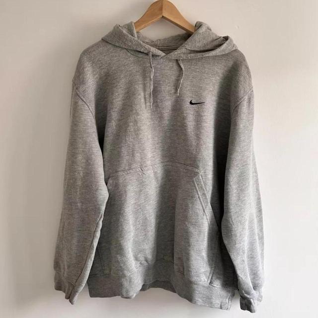 Nike Men's Hoodie - Grey - L on Productcaster.