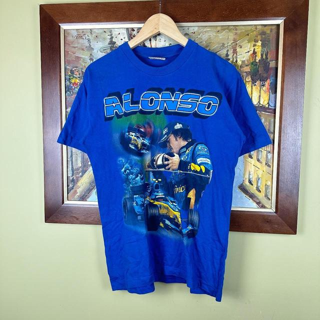 Vintage Men's T-shirt - Blue - M on Productcaster.