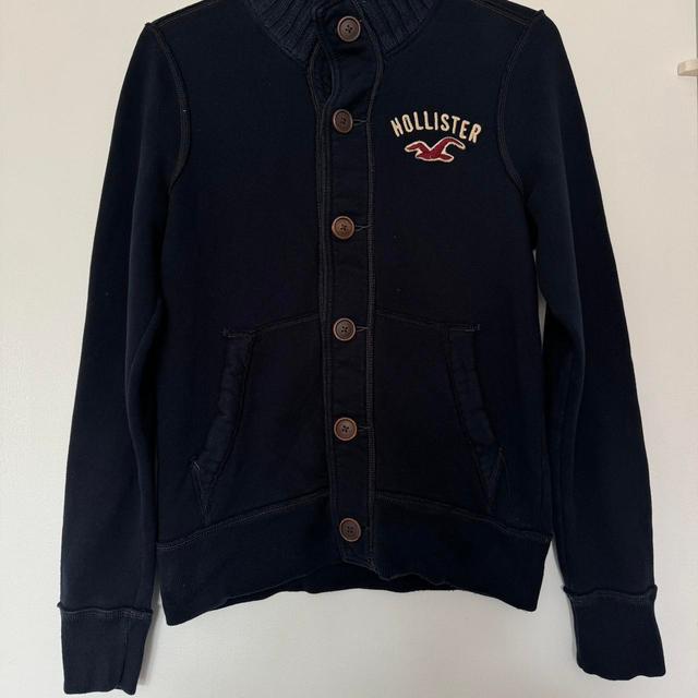 Hollister Co. Women's Sweatshirt - Navy/Black - M on Productcaster.