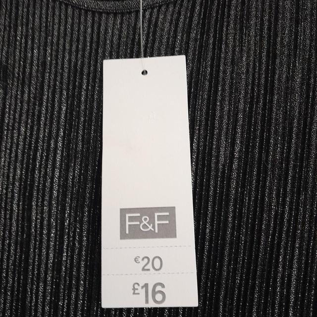 F&F Women's Blouse - Black/Silver - 12 on Productcaster.