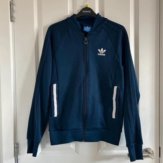 Adidas Men's Hoodie - Navy - S on Productcaster.