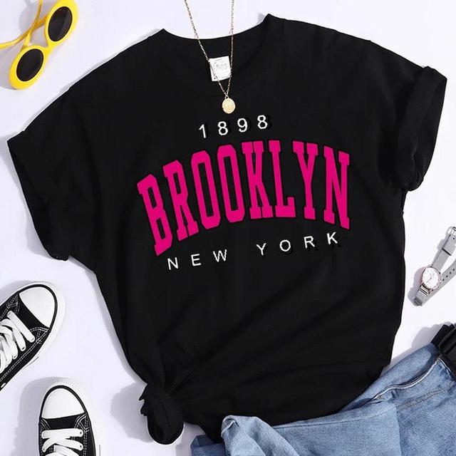 Brook & York Women's T-shirt - Black/White - XS on Productcaster.