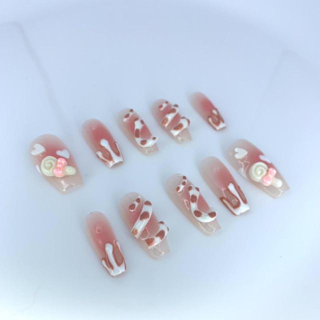 Handmade False nails - Multi/Pink on Productcaster.