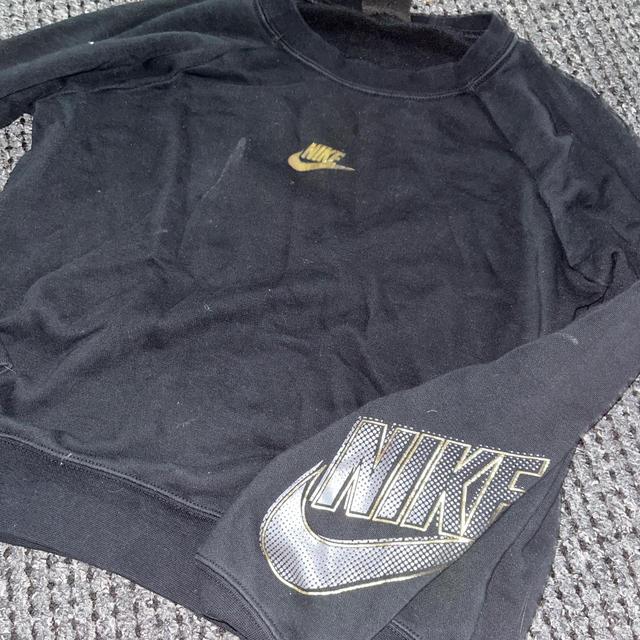 Nike Women's Jumper - Black/Gold - 4 on Productcaster.