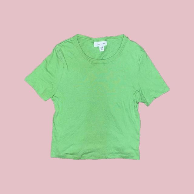 Topshop Women's T-shirt - Green - 10 on Productcaster.