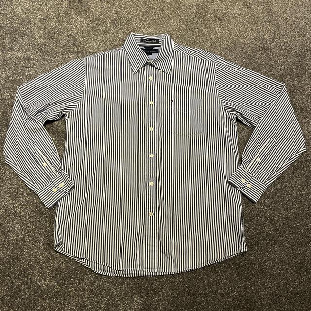 Tommy Hilfiger Men's Shirt - Blue/Multi - M on Productcaster.