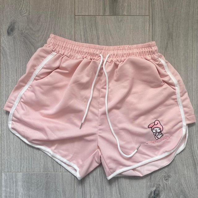 Sanrio Women's Shorts - Pink/White - UK 6 on Productcaster.