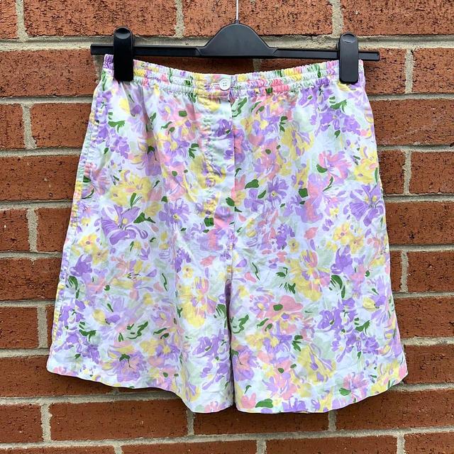 Unique Vintage Women's Shorts - Pink/Multi - UK 12 on Productcaster.