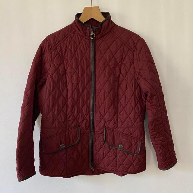 Barbour Women's Coat - Burgundy - UK 18 on Productcaster.