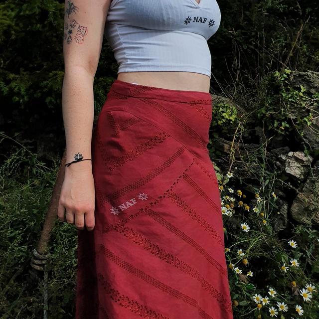 Women's Skirt - Red/Burgundy - UK 12 on Productcaster.