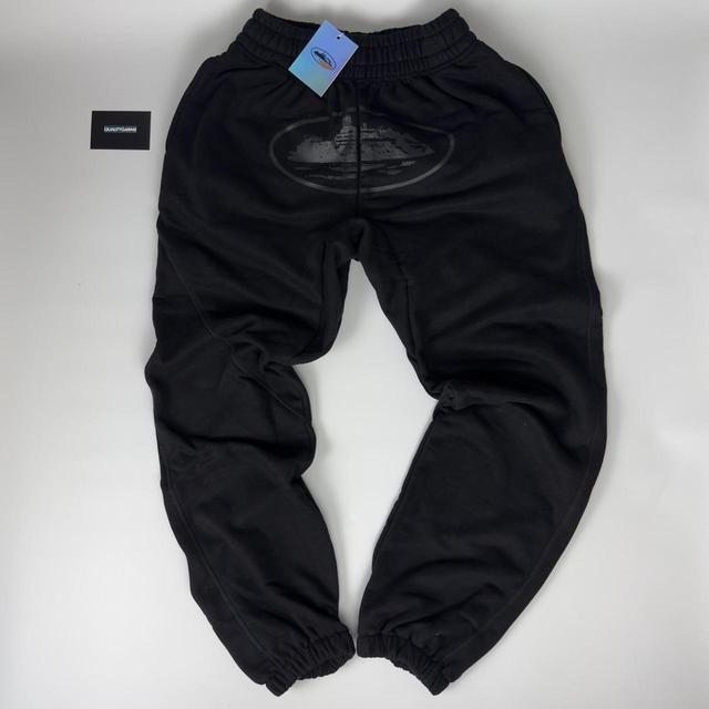 Corteiz Men's Sweatpants - Black - S on Productcaster.