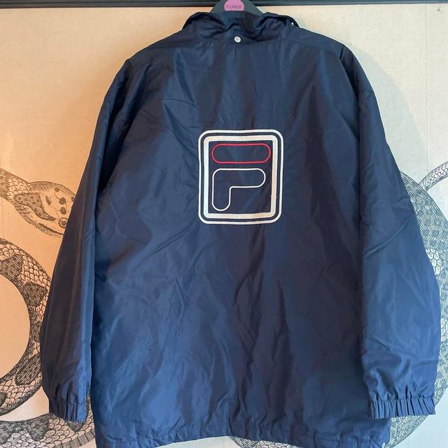 Fila Men's Jacket - Navy - L on Productcaster.