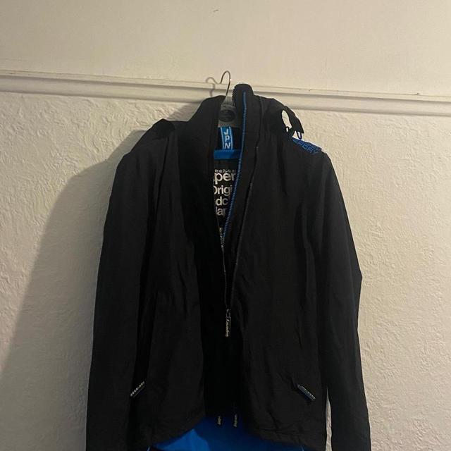 Superdry Women's Jacket - Black/Blue - S on Productcaster.