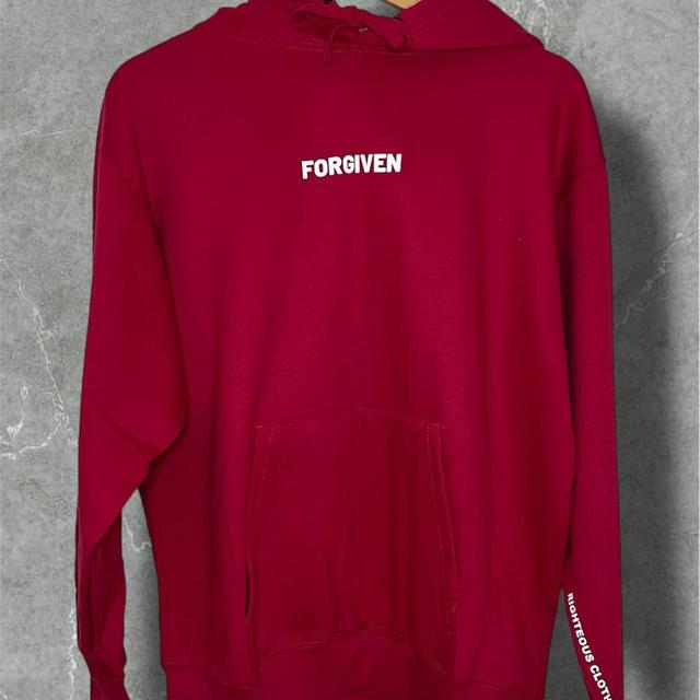 Custom Men's Hoodie - Red - M on Productcaster.