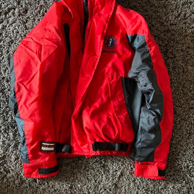 Vintage Men's Bomber Jacket - Red/Black - S on Productcaster.