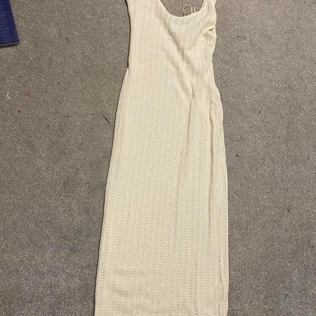 Primark Women's Bodycon Dress - Cream/White - 8 on Productcaster.