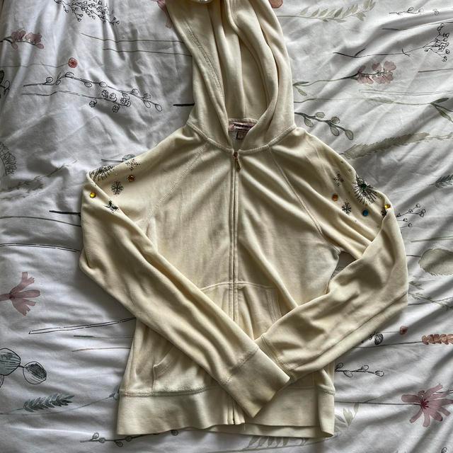 Juicy Couture Women's Hoodie - Cream - 8 on Productcaster.