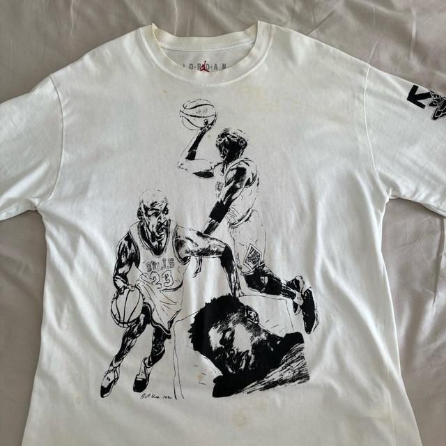 Off-White Men's T-shirt - White - L on Productcaster.