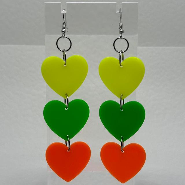 Handmade Women's Earrings - Multi/Yellow on Productcaster.