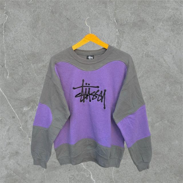 Stüssy Men's Sweatshirt - Purple - L on Productcaster.