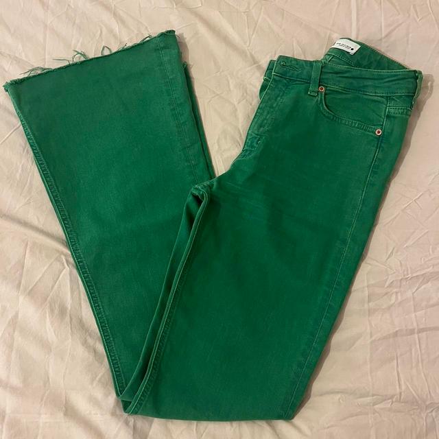 Zara Women's Jeans - Green - UK 8 on Productcaster.