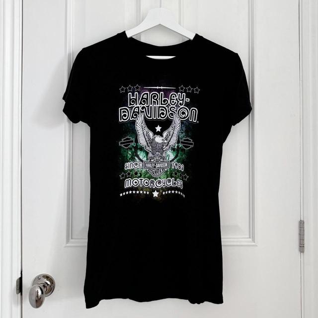 Harley Davidson Women's T-shirt - Black on Productcaster.