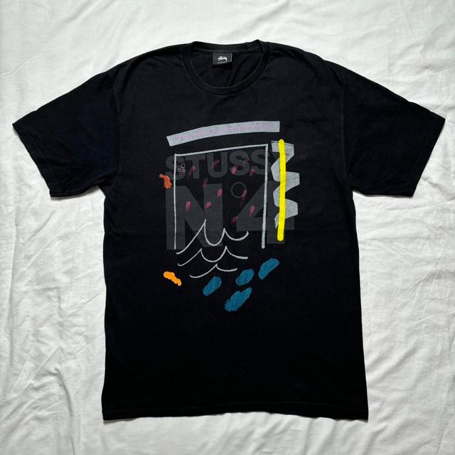 Stüssy Men's T-shirt - Black - L on Productcaster.