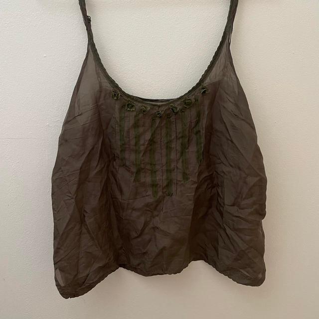 Women's Vest - Green/Khaki - 10 on Productcaster.