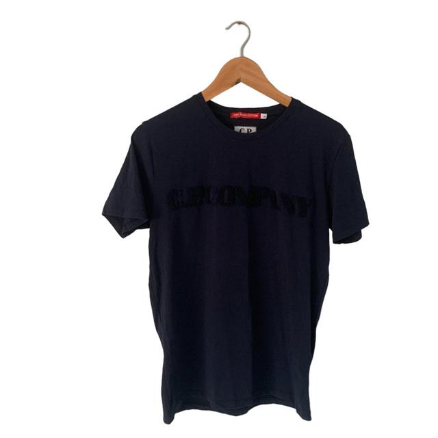 CP Company Women's T-shirt - Black/Navy - S on Productcaster.