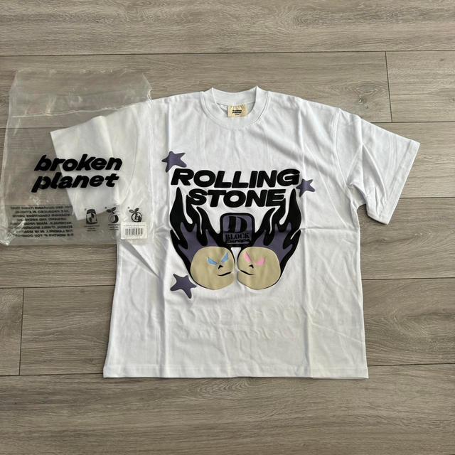 Broken Planet Men's T-shirt - White/Purple - L on Productcaster.