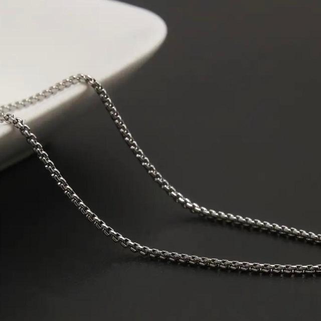 Men's Necklace - Silver on Productcaster.