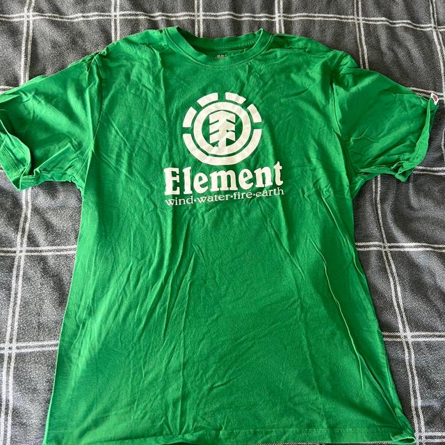 Element Men's T-shirt - Green - XL on Productcaster.